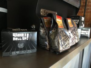 Utica Coffee Roasting Co. K-Cup and coffee packaging