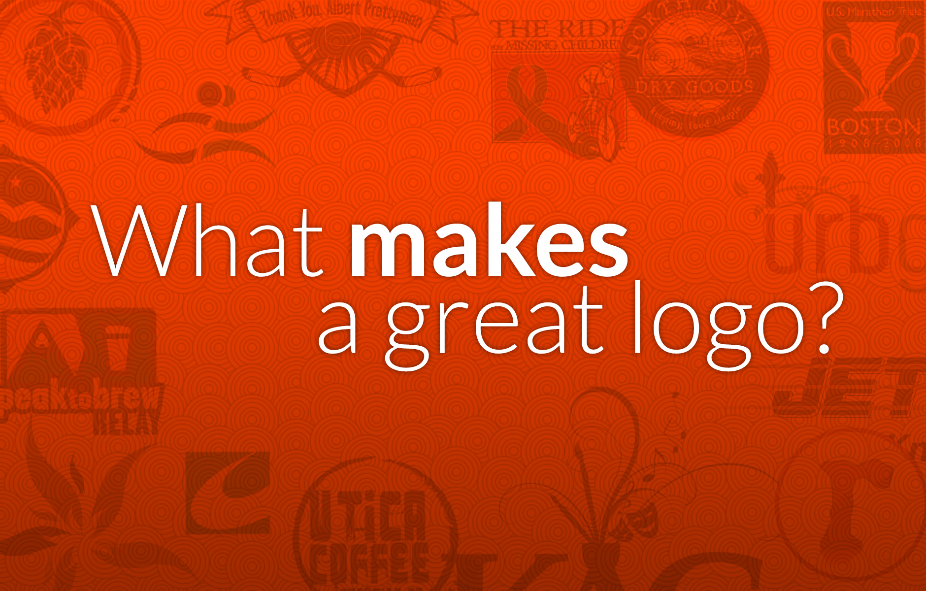 What makes a great logo great.